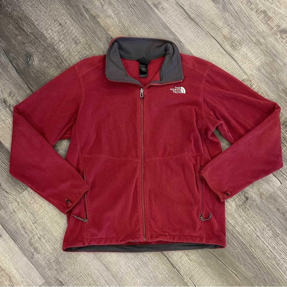 Red North Face Fleece | Large